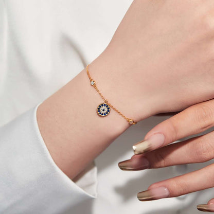 [Lumi Jewelry]Devil's Eye Round Shape Bracelet