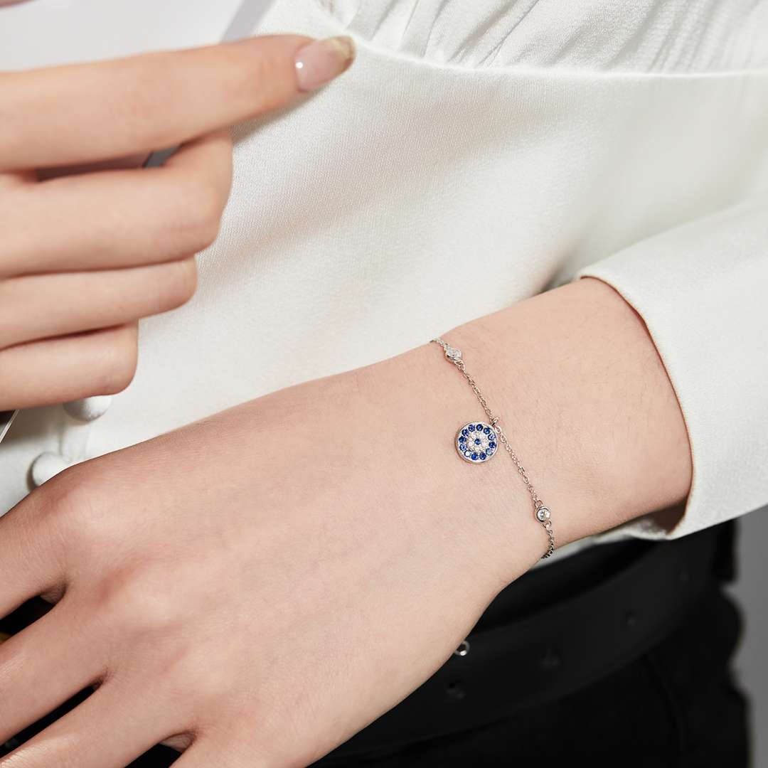 [Lumi Jewelry]Devil's Eye Round Shape Bracelet
