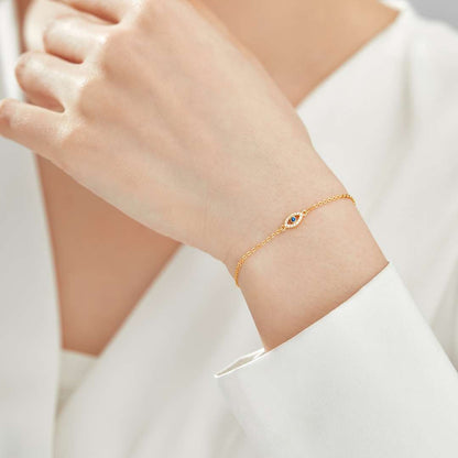 [Lumi Jewelry]Evil Eye Shape Necklace