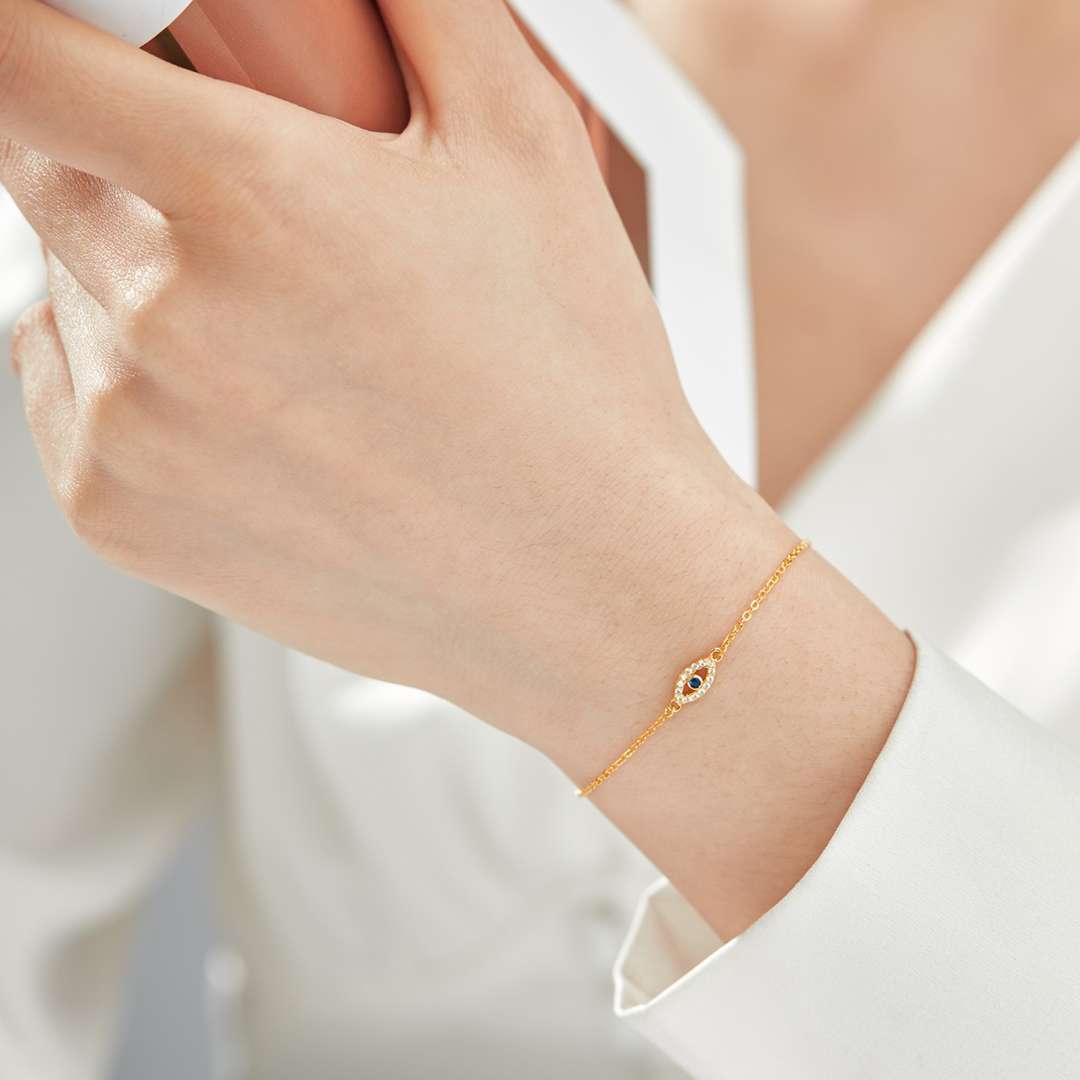 [Lumi Jewelry]Evil Eye Shape Necklace