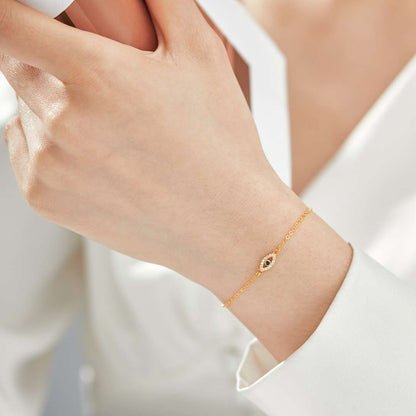 [Lumi Jewelry]Evil Eye Shape Necklace