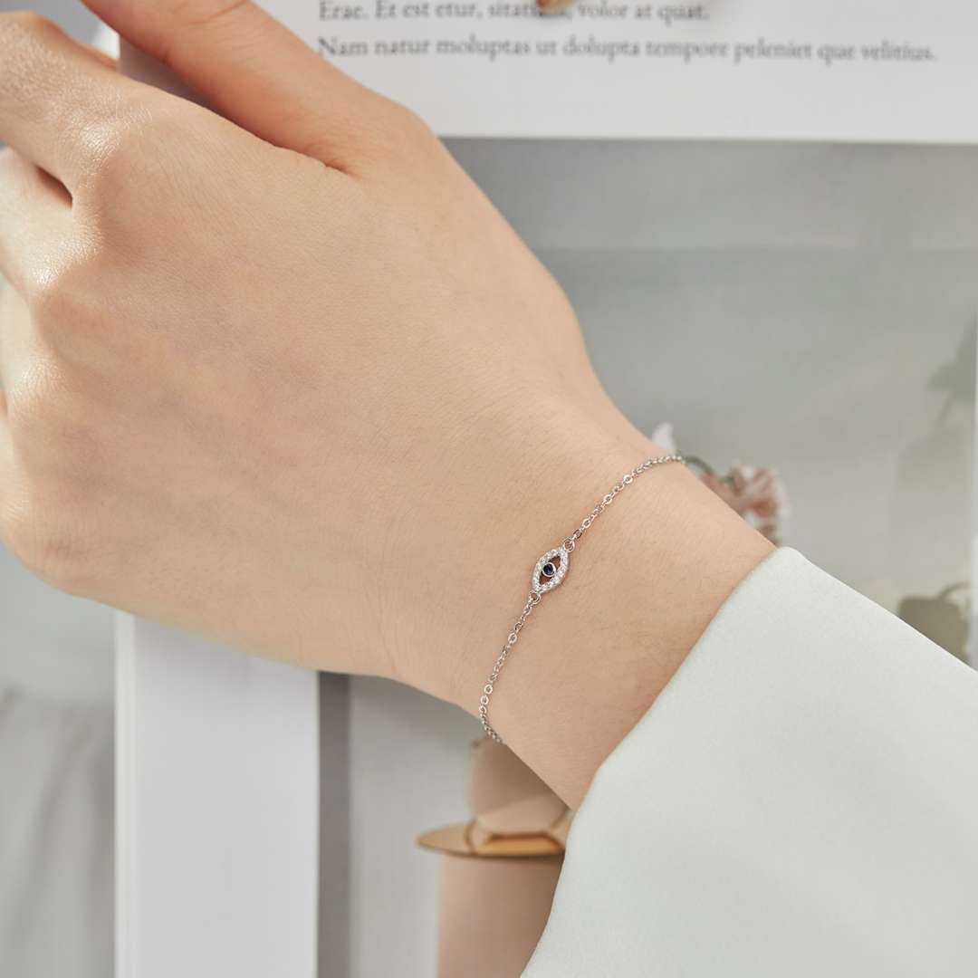 [Lumi Jewelry]Evil Eye Shape Necklace