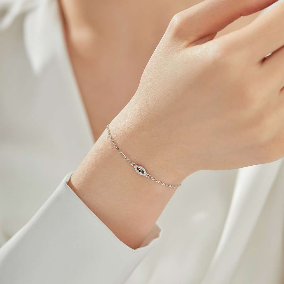 [Lumi Jewelry]Evil Eye Shape Necklace