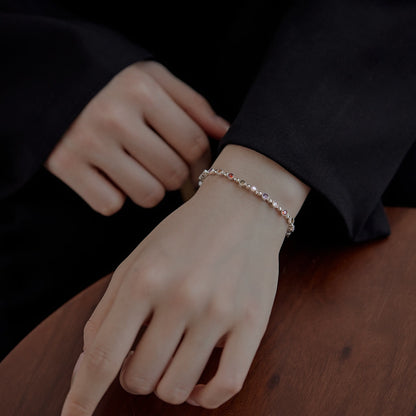 [Lumi Jewelry]Sparkling Exquisite Round Cut Party Bracelet