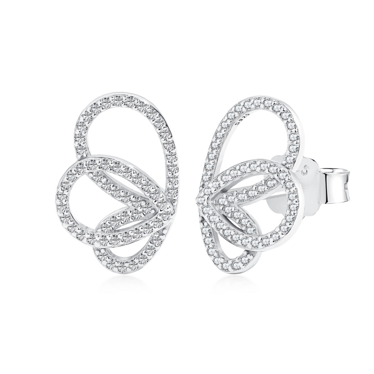 [Lumi Jewelry]Exquisite Butterfly Shape Earrings