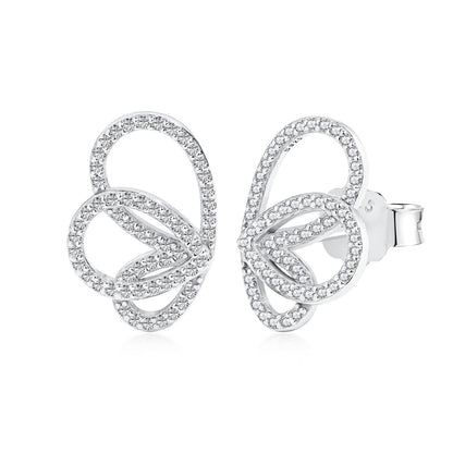 [Lumi Jewelry]Exquisite Butterfly Shape Earrings