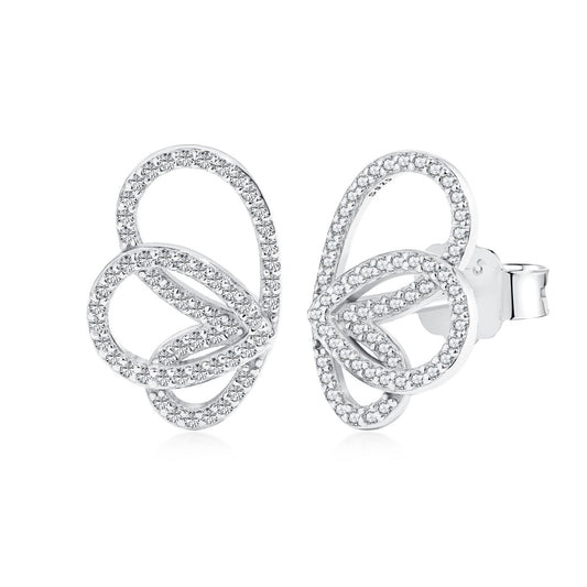 [Lumi Jewelry]Exquisite Butterfly Shape Earrings