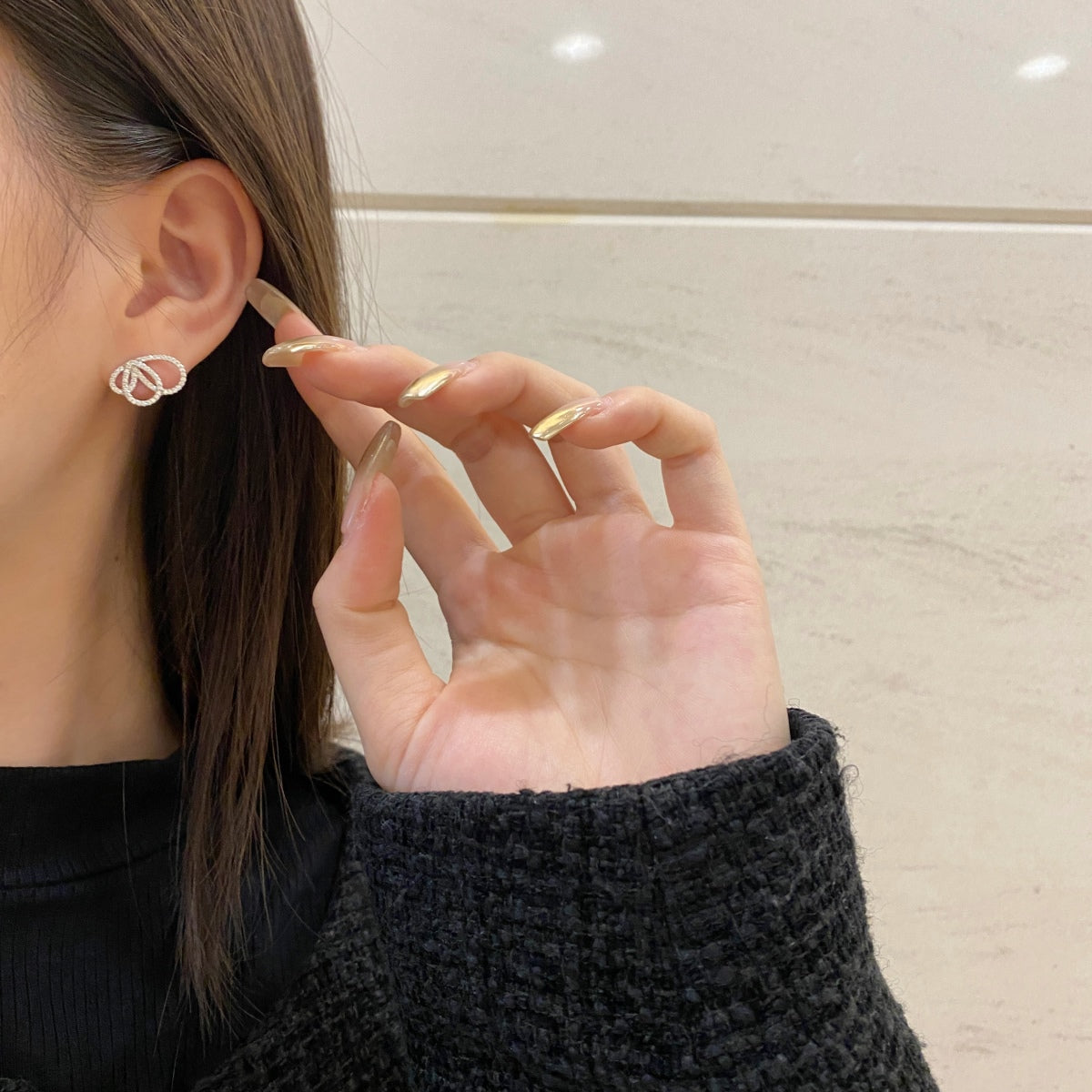 [Lumi Jewelry]Exquisite Butterfly Shape Earrings