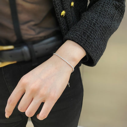 [Lumi Jewelry]Elegant Emerald Cut Daily Bracelet