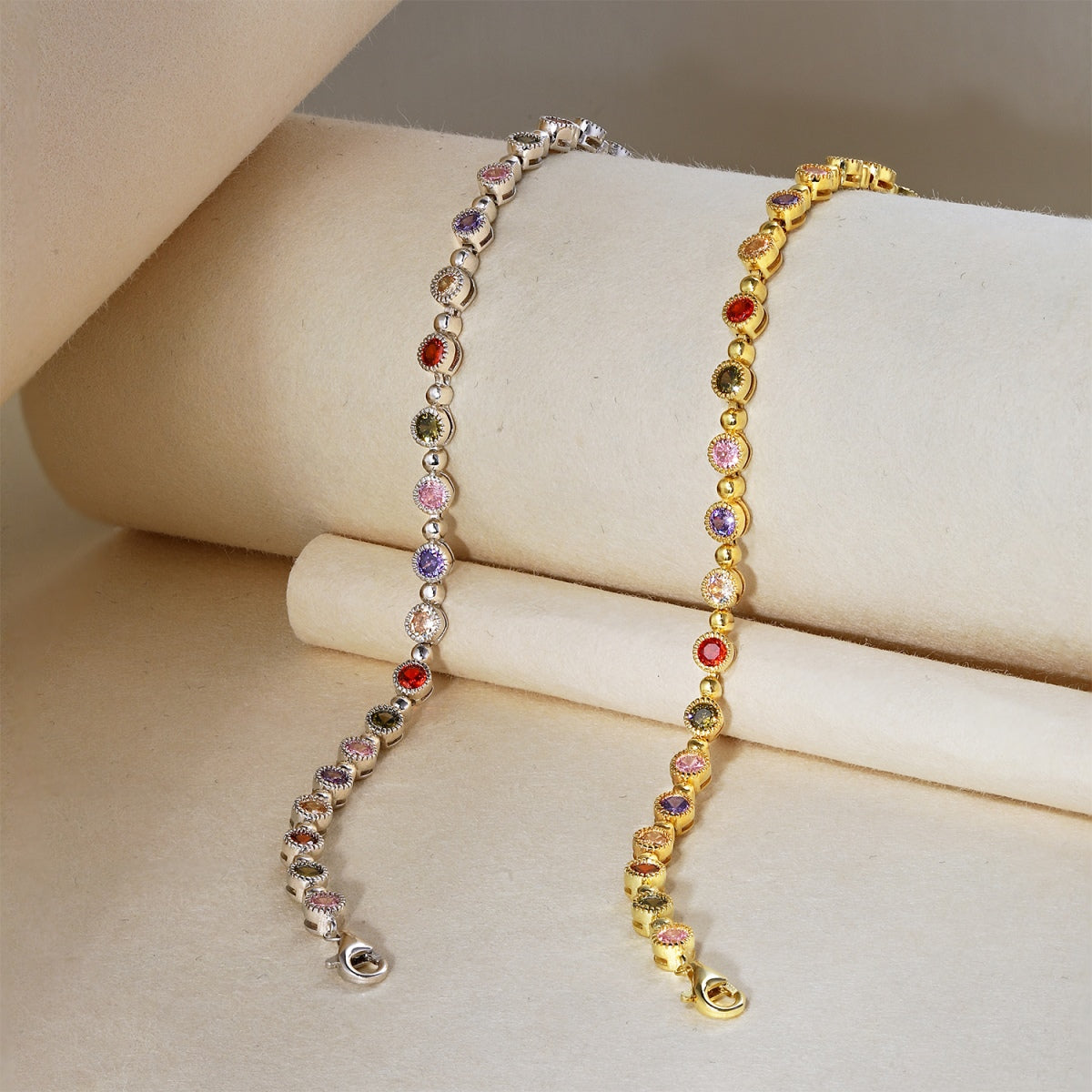 [Lumi Jewelry]Sparkling Exquisite Round Cut Party Bracelet