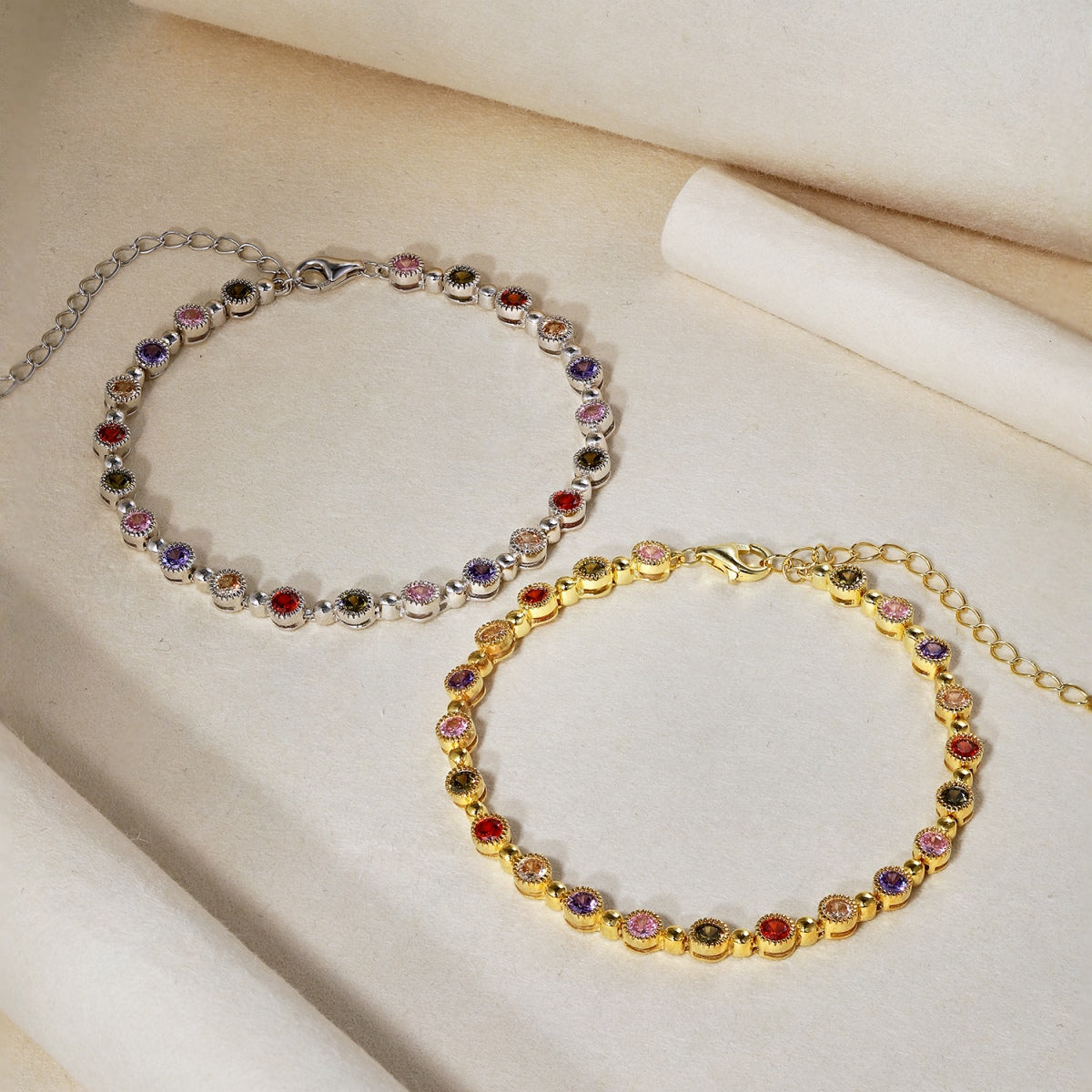 [Lumi Jewelry]Sparkling Exquisite Round Cut Party Bracelet