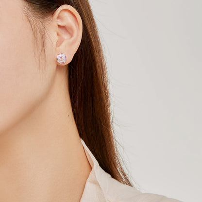 [Lumi Jewelry]Ornate Colorful Octagon Shape Daily Earrings