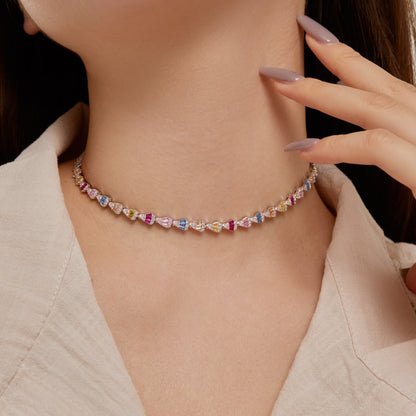 [Lumi Jewelry]Radiant Colorful Rainbow Necklace