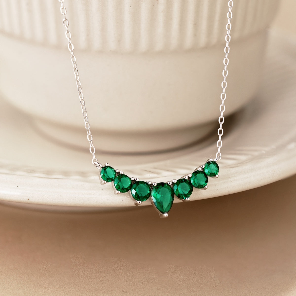 [Lumi Jewelry]Dainty Colorful Heart Necklace