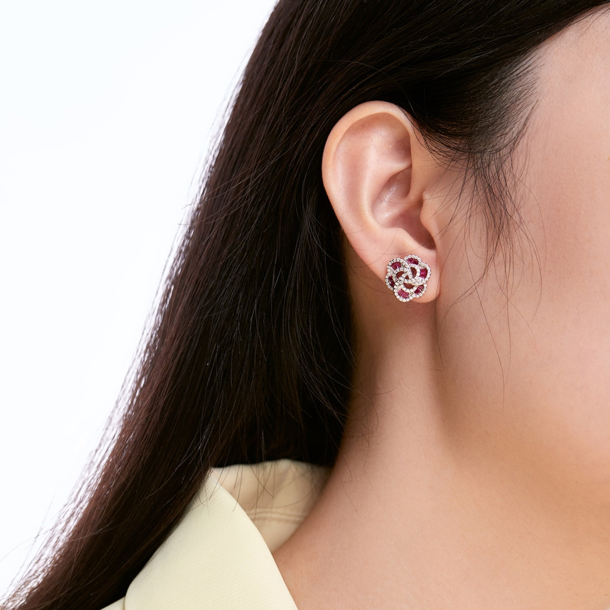 [Lumi Jewelry]Exquisite Flower Shape Daily Earrings