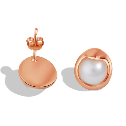 [Lumi Jewelry]Dainty Bread Pearl Earrings