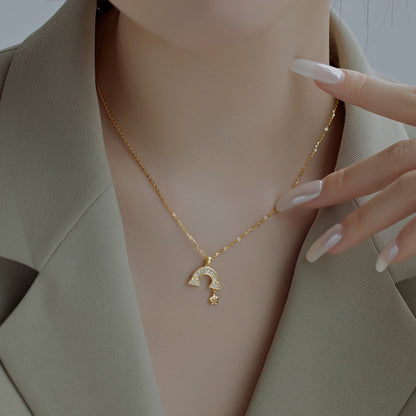 [Lumi Jewelry]Unique Rainbow Star Necklace