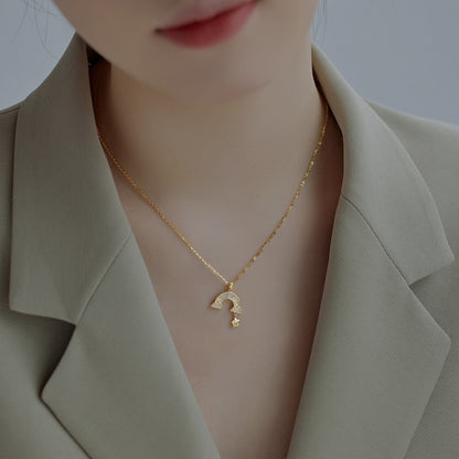 [Lumi Jewelry]Unique Rainbow Star Necklace