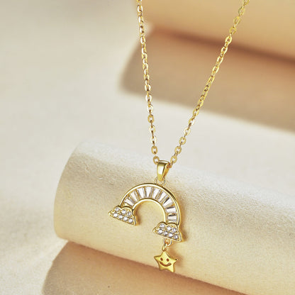 [Lumi Jewelry]Unique Rainbow Star Necklace