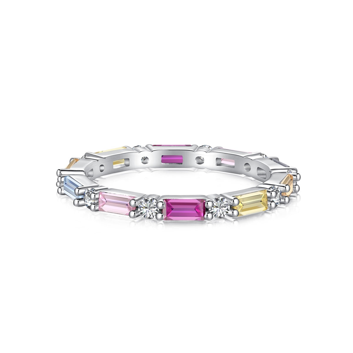 [Lumi Jewelry]Lively In Shades Elegant Radiant Cut Daily Ring