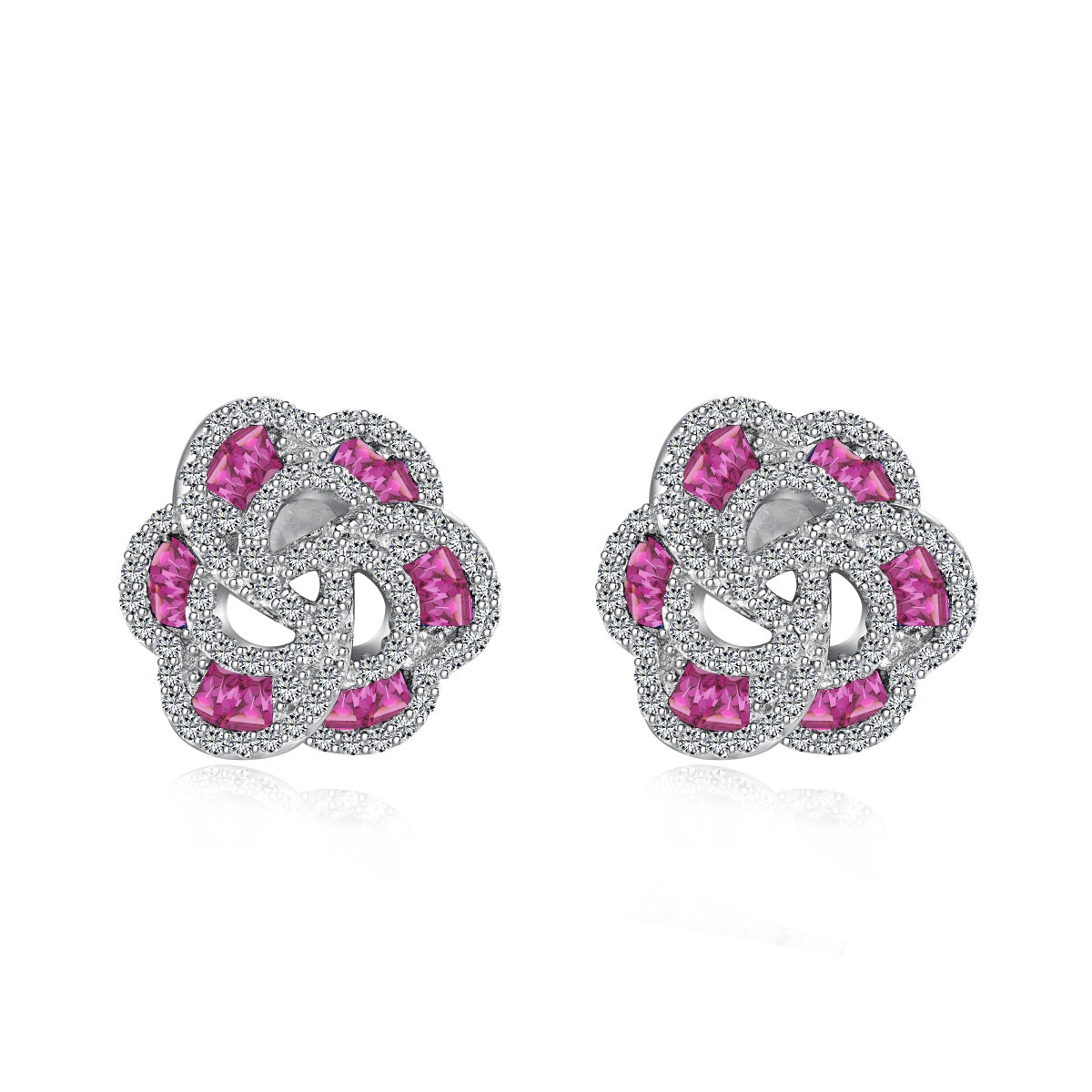 [Lumi Jewelry]Exquisite Flower Shape Daily Earrings
