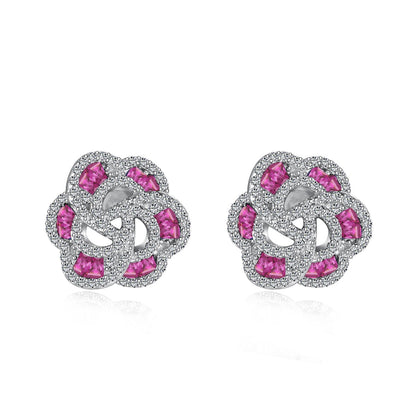 [Lumi Jewelry]Exquisite Flower Shape Daily Earrings