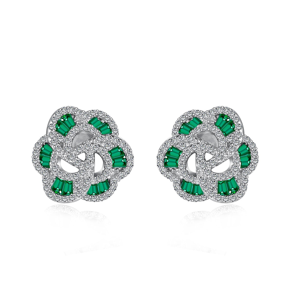 [Lumi Jewelry]Exquisite Flower Shape Daily Earrings