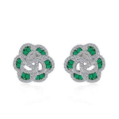 [Lumi Jewelry]Exquisite Flower Shape Daily Earrings