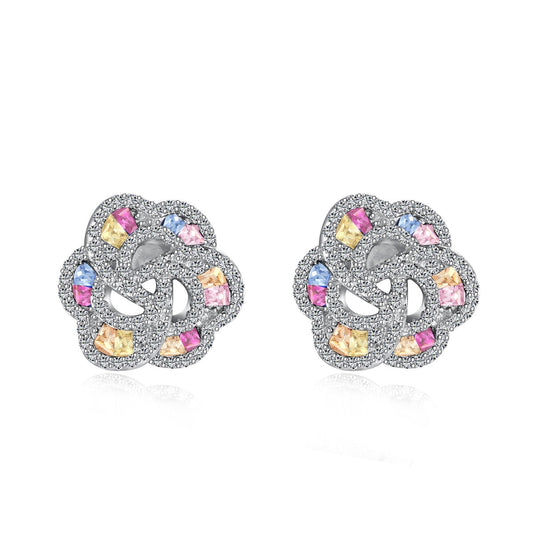 [Lumi Jewelry]Exquisite Flower Shape Daily Earrings