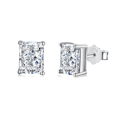 [Lumi Jewelry]Radiant Luxurious Princess Cut Daily Earrings