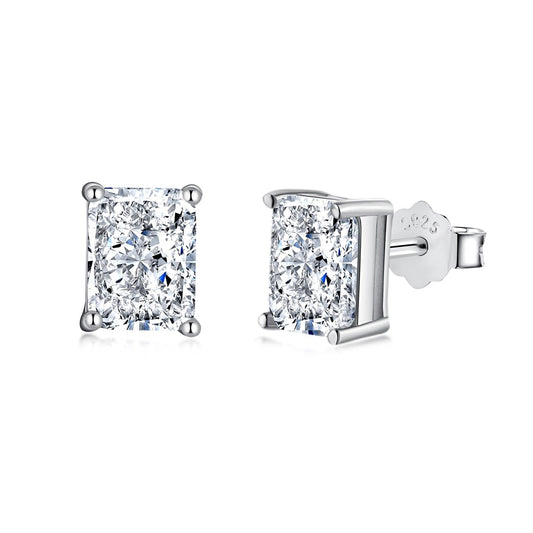 [Lumi Jewelry]Radiant Luxurious Princess Cut Daily Earrings