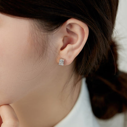 [Lumi Jewelry]Radiant Luxurious Princess Cut Daily Earrings
