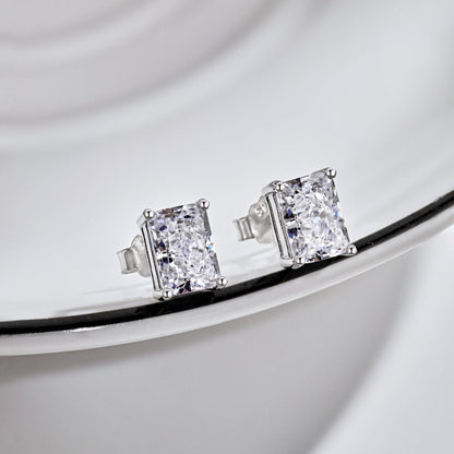 [Lumi Jewelry]Radiant Luxurious Princess Cut Daily Earrings