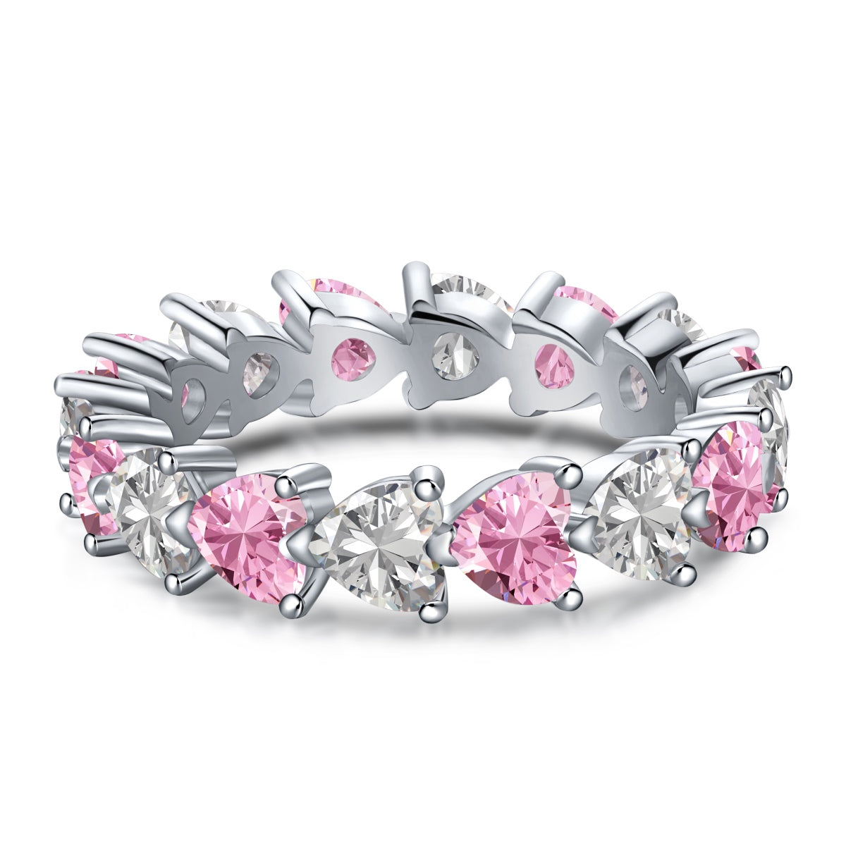 [Lumi Jewelry]0.25 Carat Radiant Romance Heart Cut Lover Ring