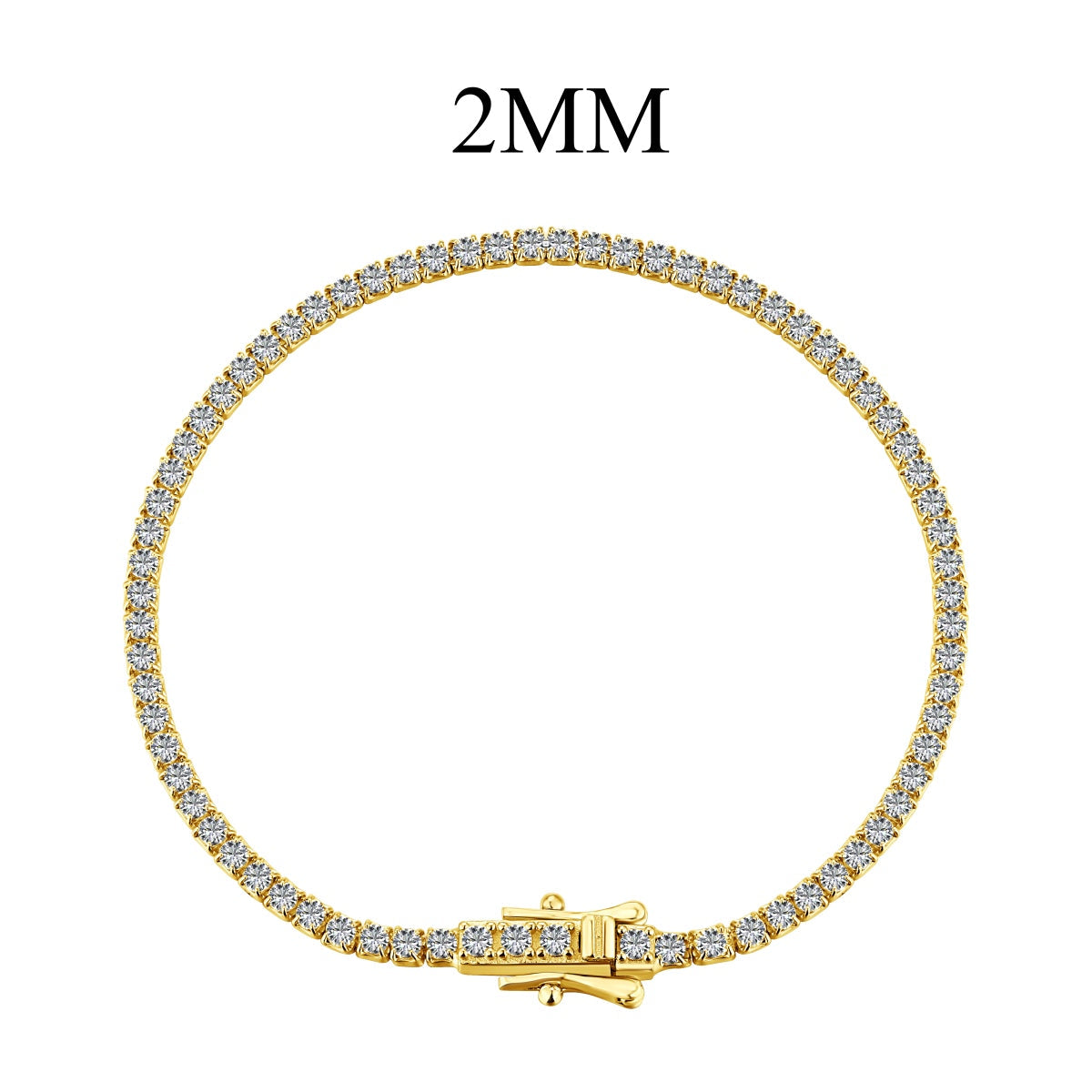 [Lumi Jewelry]Radiant Colorful Round Cut Party Bracelet