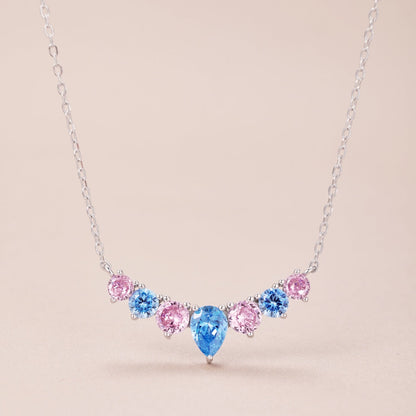 [Lumi Jewelry]Dainty Colorful Heart Necklace