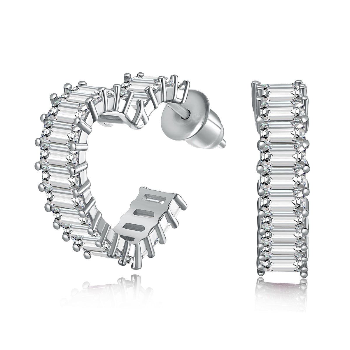 [Lumi Jewelry]Radiant Heart Cutout Earrings