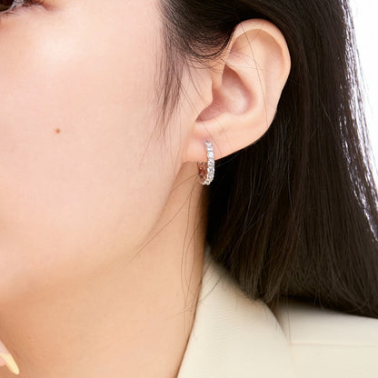 [Lumi Jewelry]Radiant Colorful Round Cut Earrings