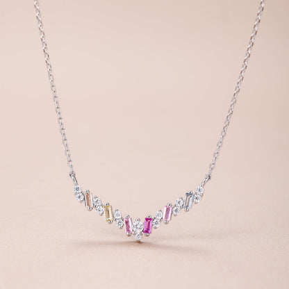 [Lumi Jewelry]Dazzling Rainbow Necklace