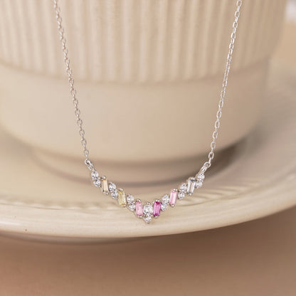[Lumi Jewelry]Dazzling Rainbow Necklace