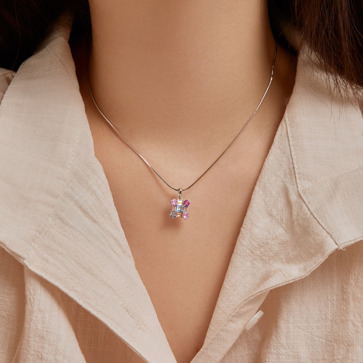 [Lumi Jewelry]Gorgeous Multi Colorful Necklace