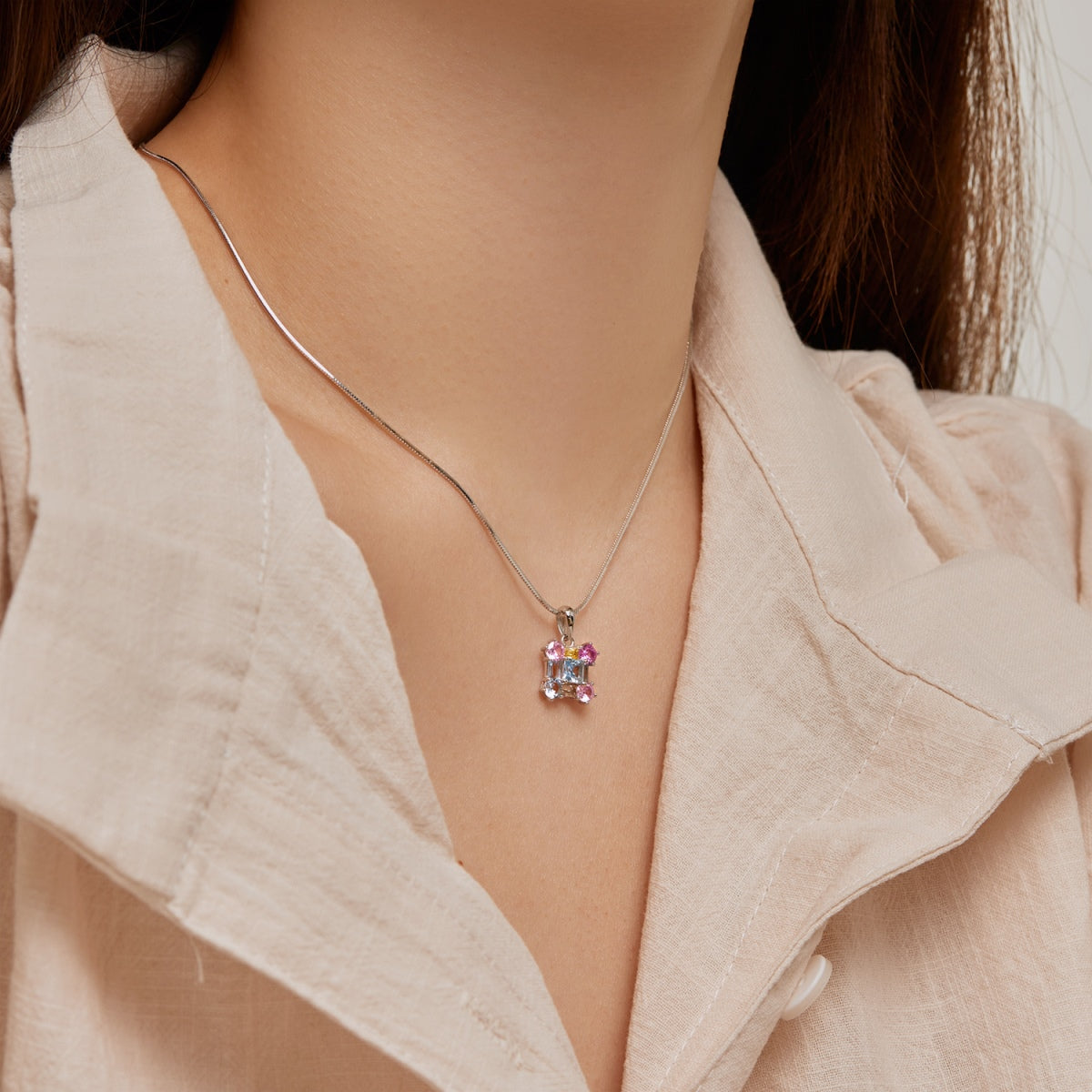 [Lumi Jewelry]Gorgeous Multi Colorful Necklace