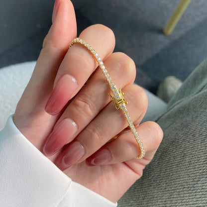 [Lumi Jewelry]Radiant Colorful Round Cut Party Bracelet