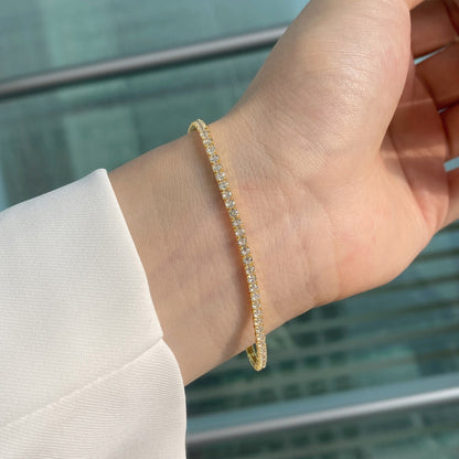 [Lumi Jewelry]Radiant Colorful Round Cut Party Bracelet