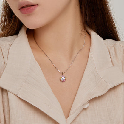 [Lumi Jewelry]Charming Flower Colorful Necklace