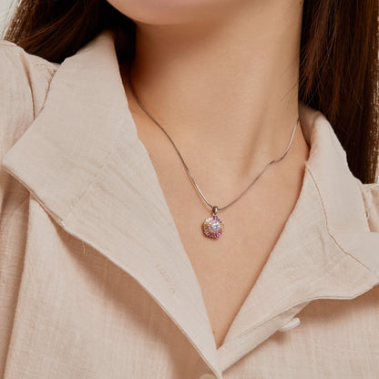 [Lumi Jewelry]Charming Flower Colorful Necklace