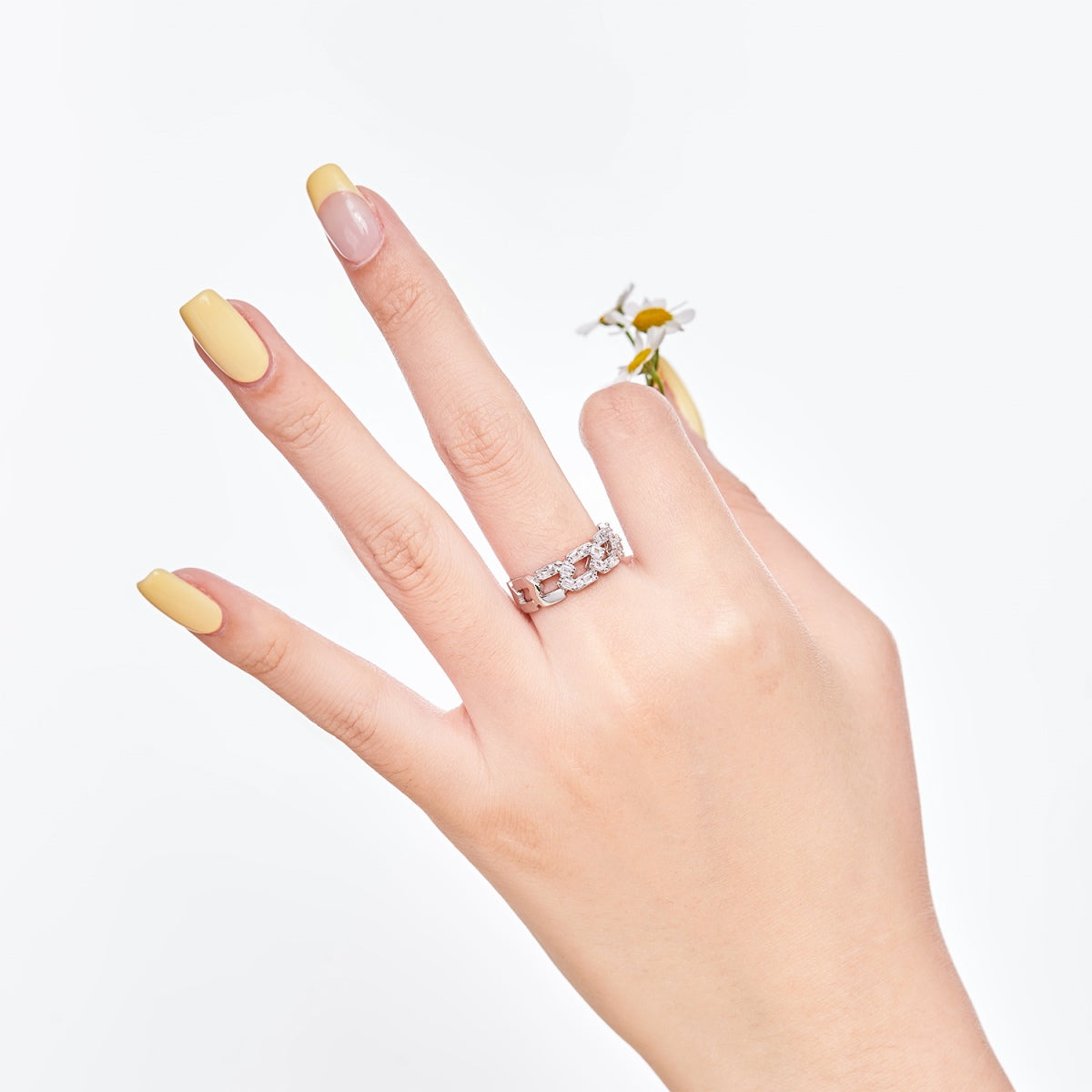 [Lumi Jewelry]Sparkling Vibrant Emerald Cut Daily Ring