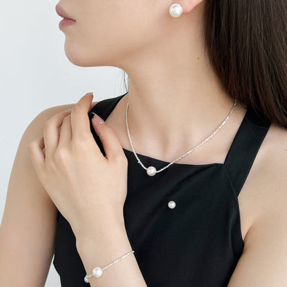 [Lumi Jewelry]Delicate Pearl Earrings