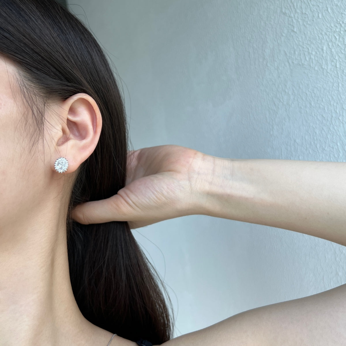 [Lumi Jewelry]Delicate Radiant Oval Cut Daily Earrings