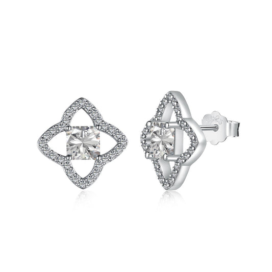 [Lumi Jewelry]Elegant Star Shape Princess Cut Daily Earrings